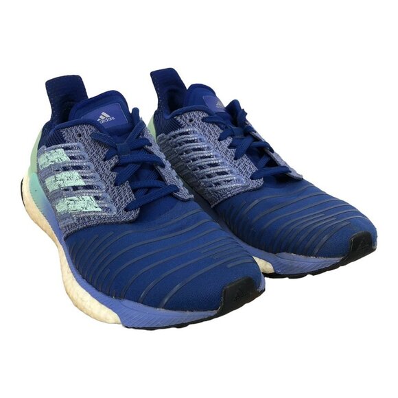 Adidas Solar Boost Running Sneakers in Blue Real Lilac  and Mint women’s size 7 - Picture 3 of 16